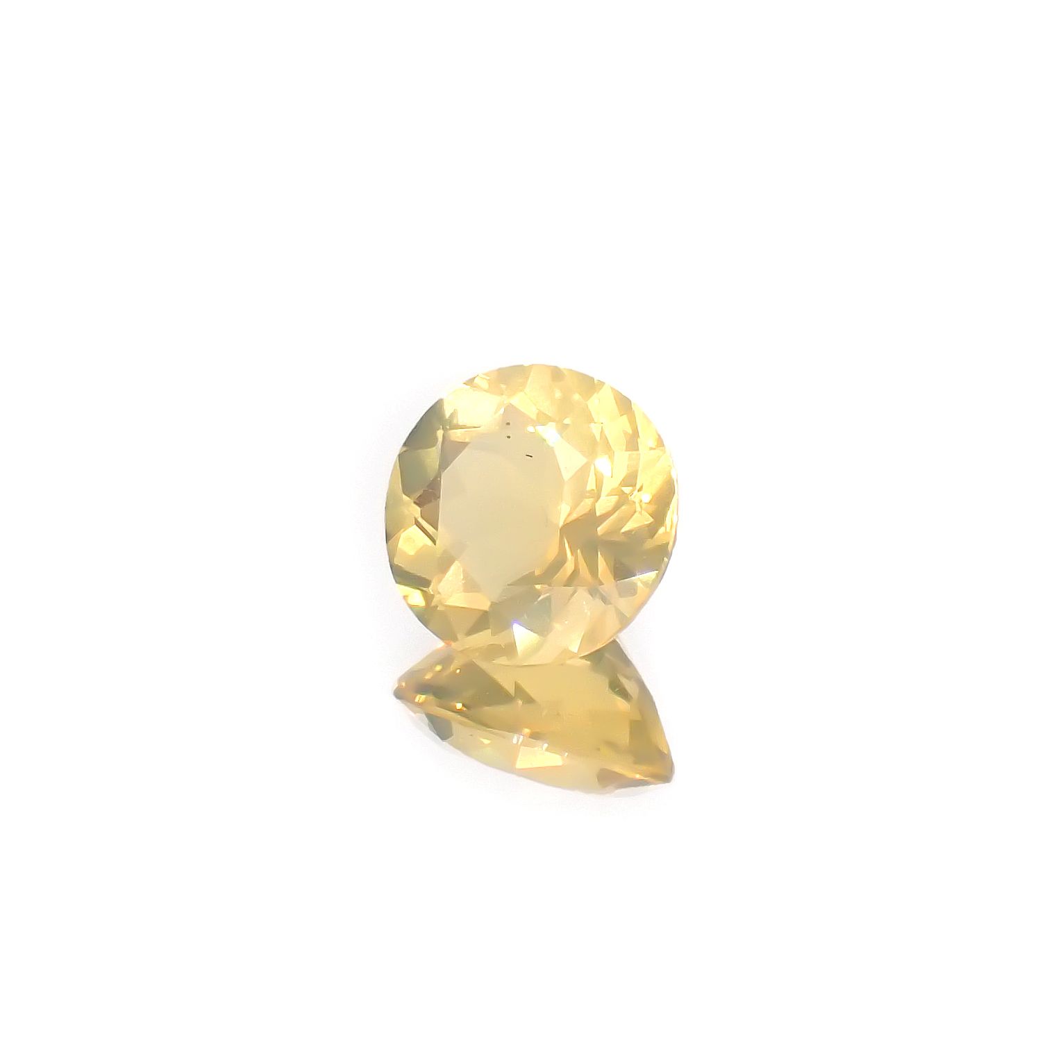 イエローオパール メキシコ産 1.01ct[240226194]7.3x7.3mm前後