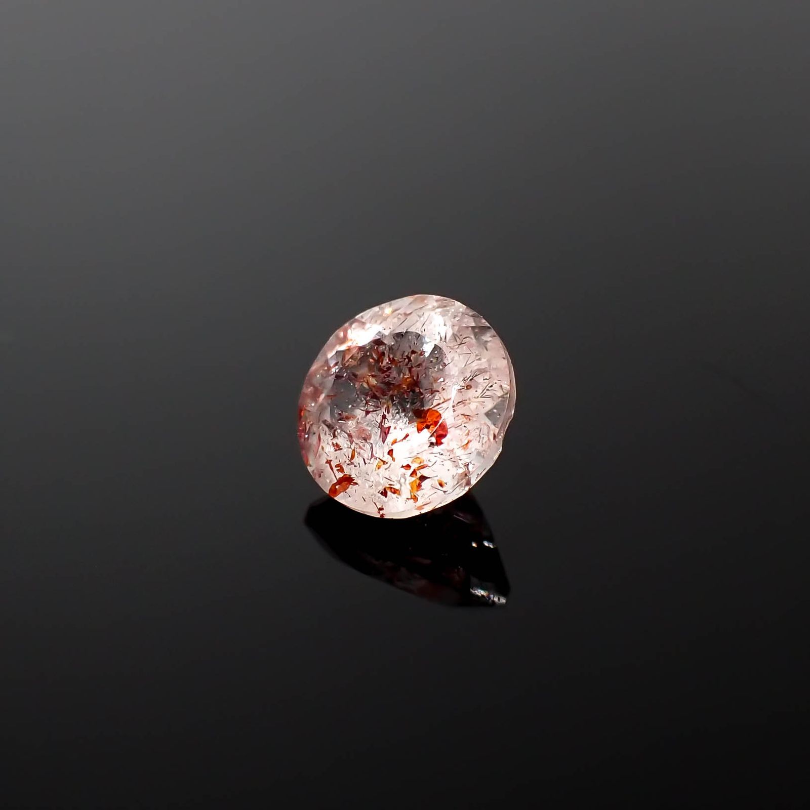 ファイヤークォーツ ナイジェリア産 1.25ct[240326707]7.2x7.2mm前後