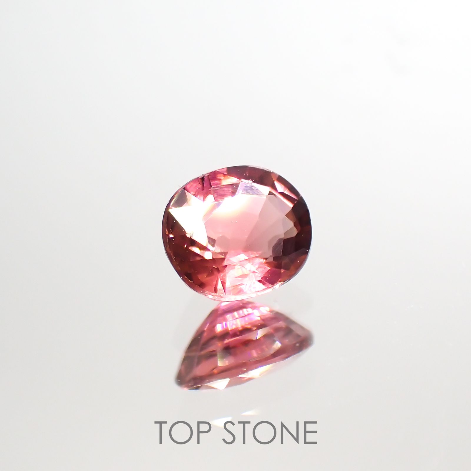 ローズピンクトルマリン(宝石名ピンク・トルマリン)ブラジル/アフリカ産 0.46ct 識別済[220114853]5.3x4.5mm前後