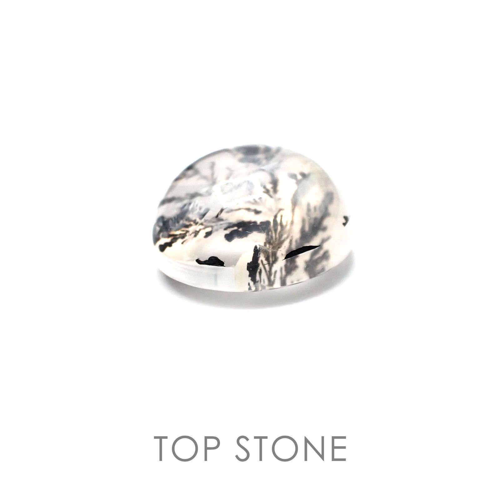 デンドリチッククォーツ ブラジル産 ルース 22.74ct[20084948]17.7×17.8mm前後