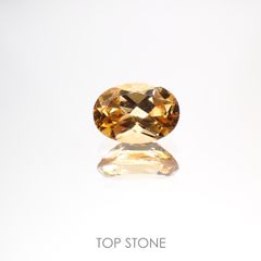 インペリアルガーネット(宝石名ヘソナイト・ガーネット)スリランカ産 0.96ct 識別済[220113902]7x5mm前後