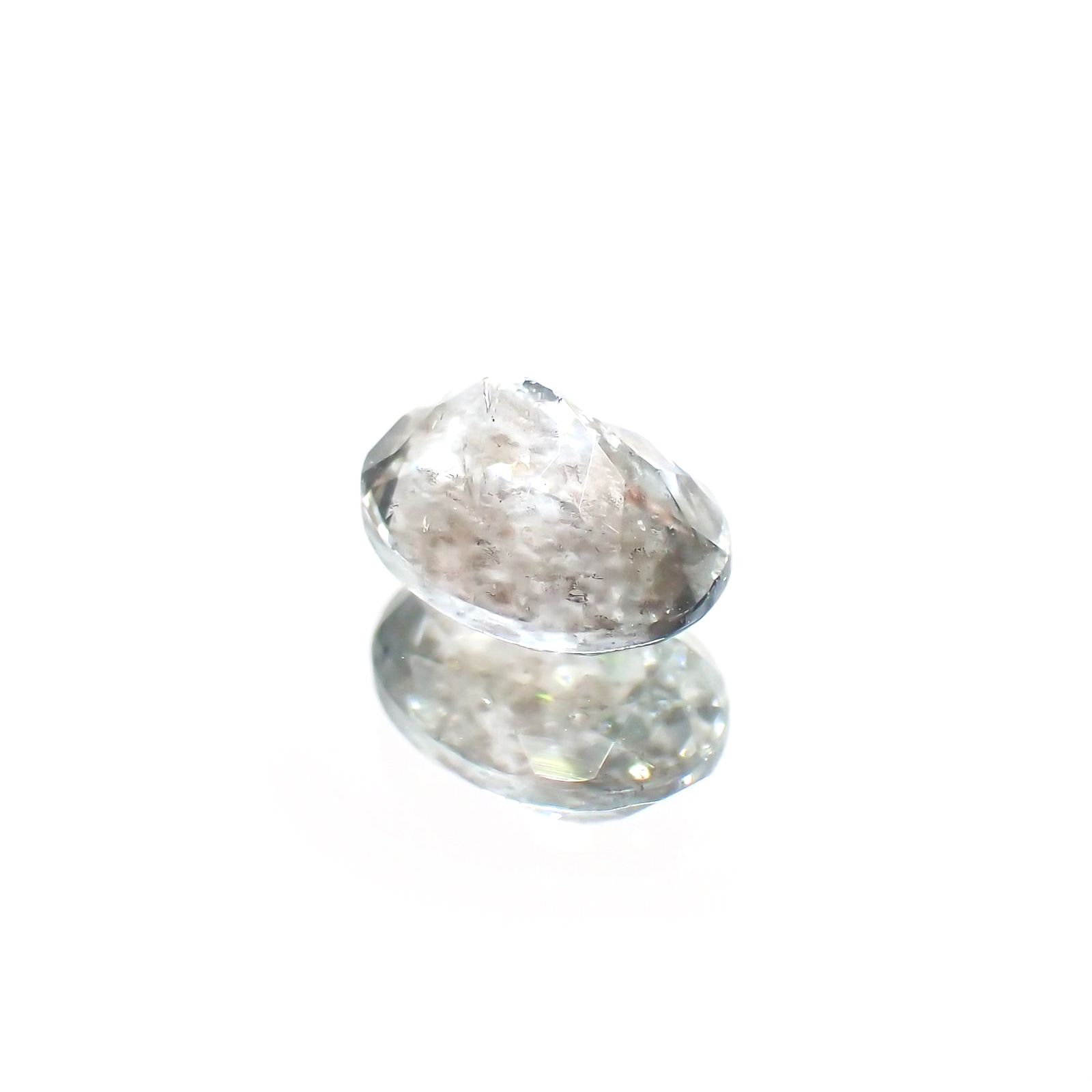 アベンチュリンアクアマリン ナイジェリア産 1.22ct / 8x5.9mm前後 [260114441]