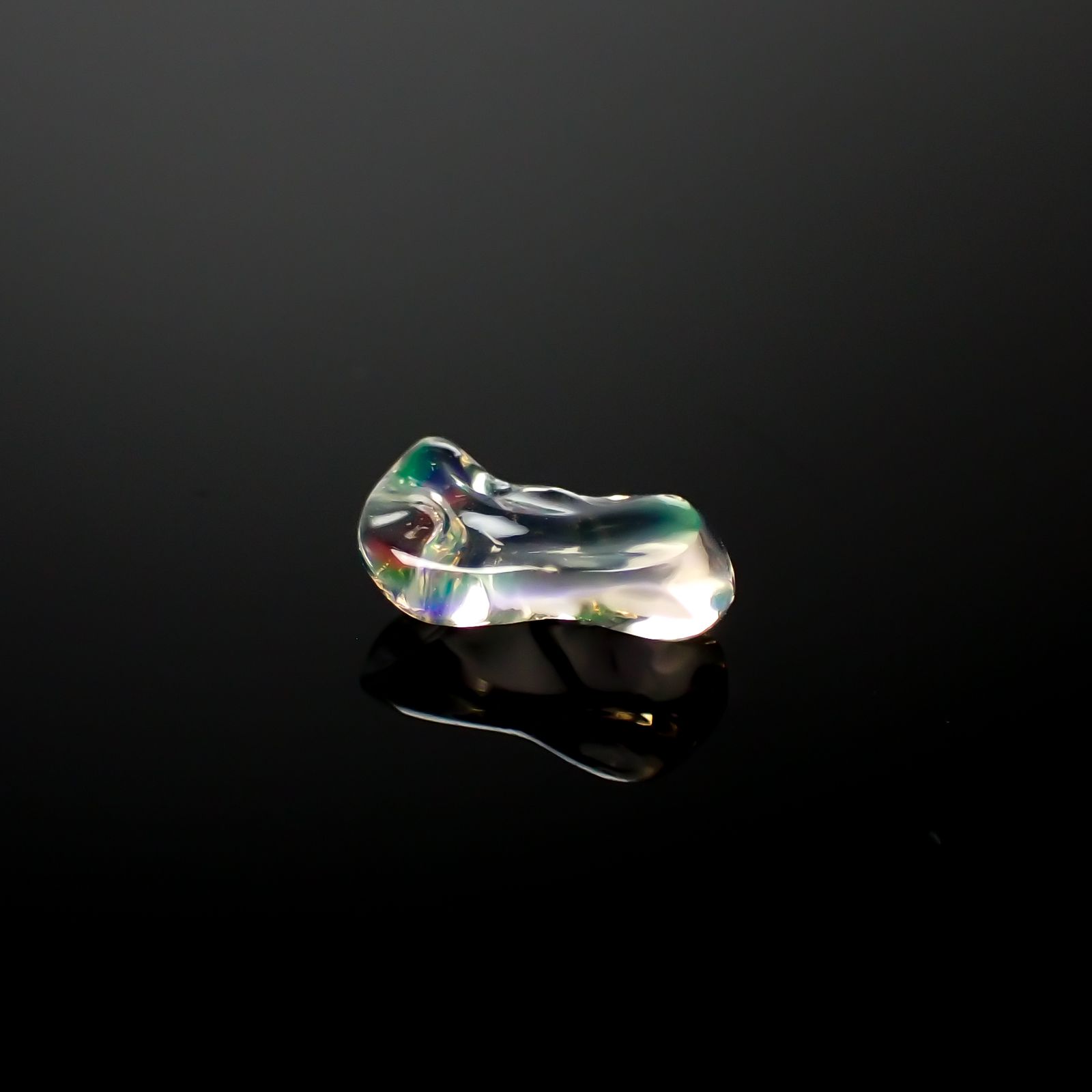 バイカラーメキシコオパール 原石 メキシコ産 0.75ct[240226187]9.5x5.2mm前後