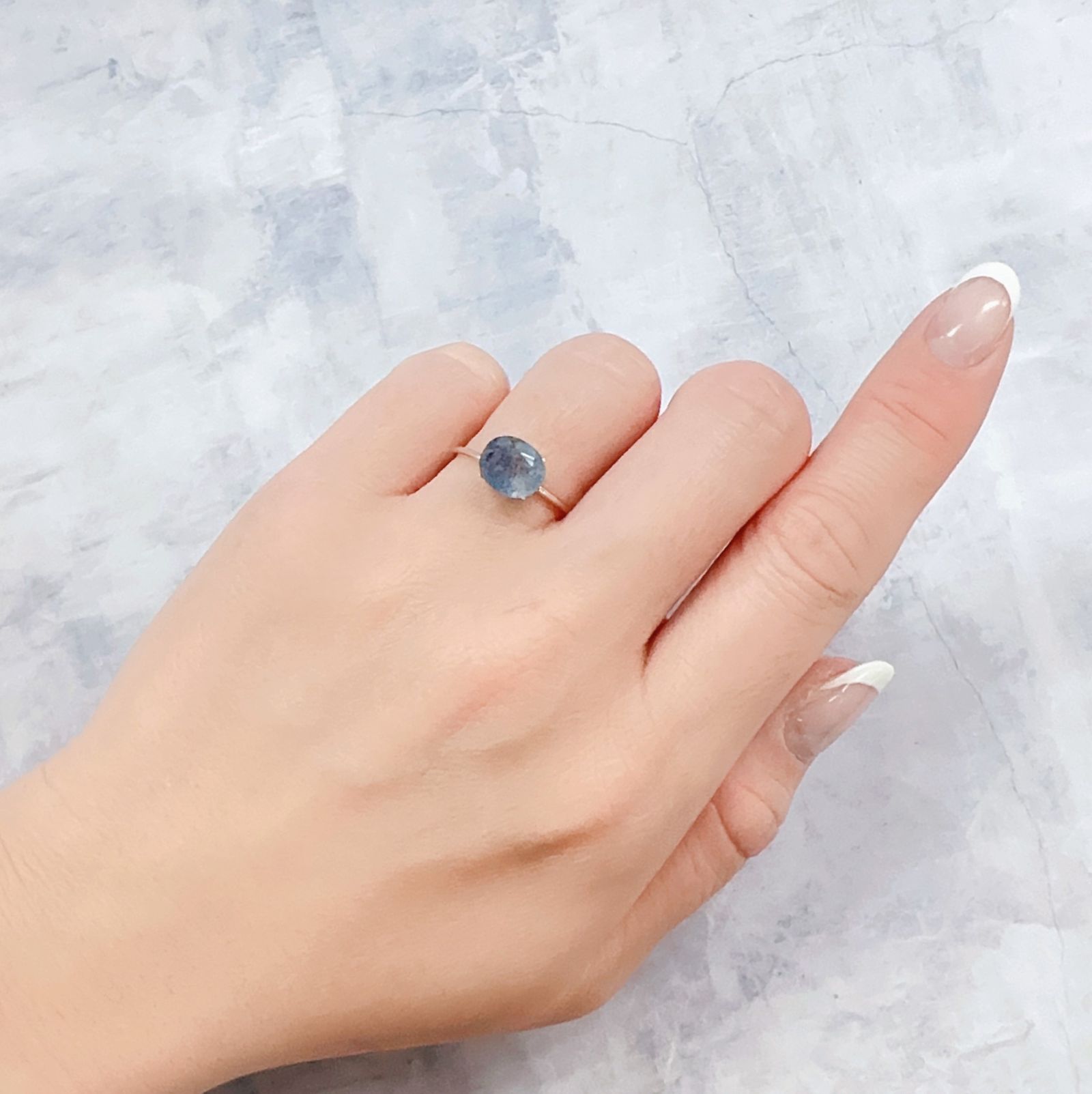 ラズライトインクォーツ アフガニスタン産 1.55ct[230119767]8.4x7mm前後