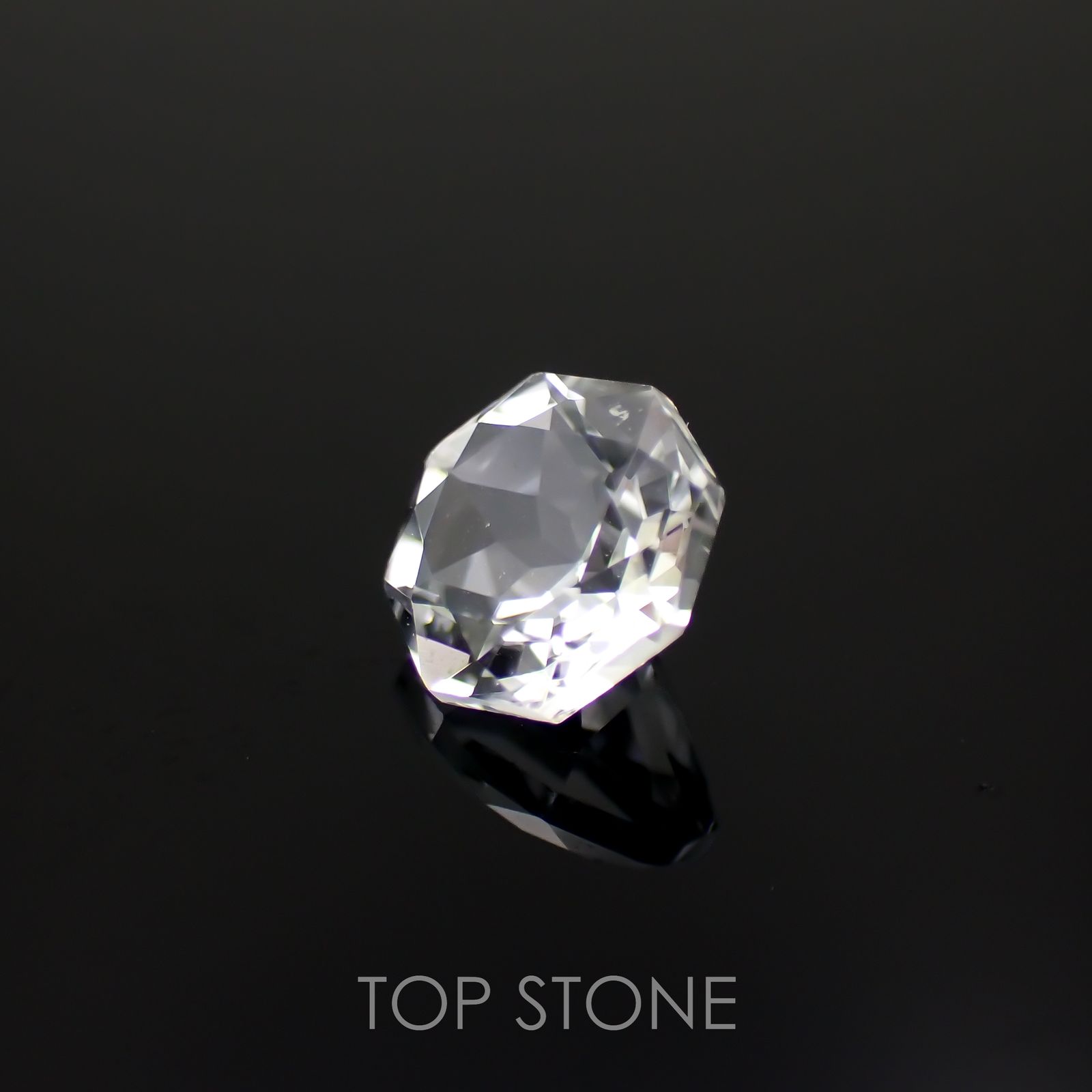 ◇オクタゴンカット◇ホワイトトパーズ ブラジル産 1.15ct[221018501]6.1x6.1mm前後