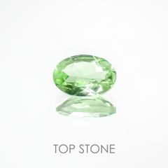 ミントガーネット(宝石名グリーン グロッシュラー・ガーネット) タンザニア・メレラニ鉱山産 0.53ct 識別済[20127917]6.2×4.1mm前後