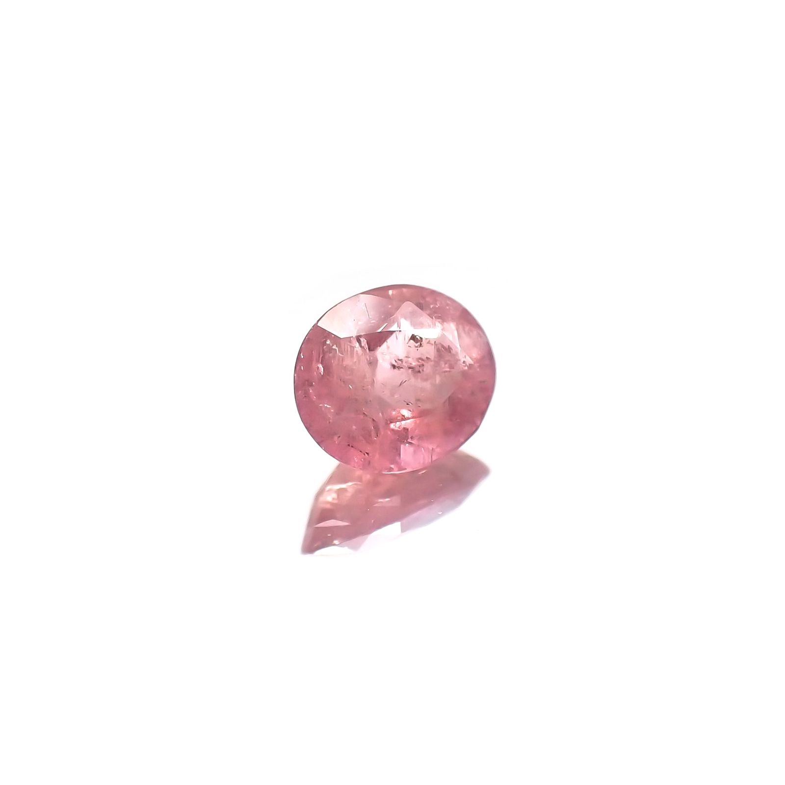 ペツォッタイト(ラズベリル)(宝石名ペツォッタイト) マダガスカル産 0.332ct ソ付(彩珠)[210711797]5.1×4.2mm前後