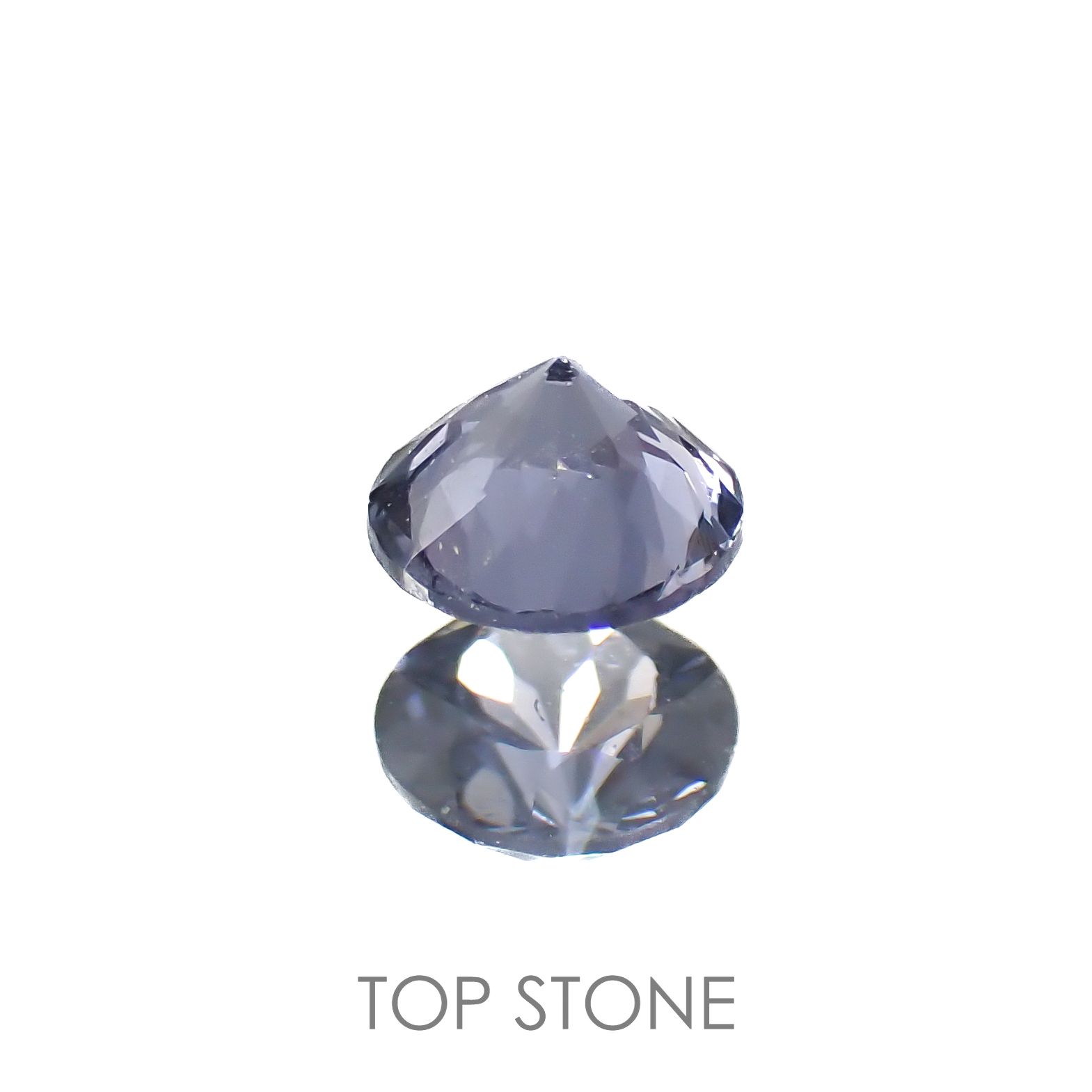 グレイッシュブルースピネル(宝石名スピネル)ビルマ/マダガスカル産 0.23ct 識別済[220817441]3.8x3.8mm前後