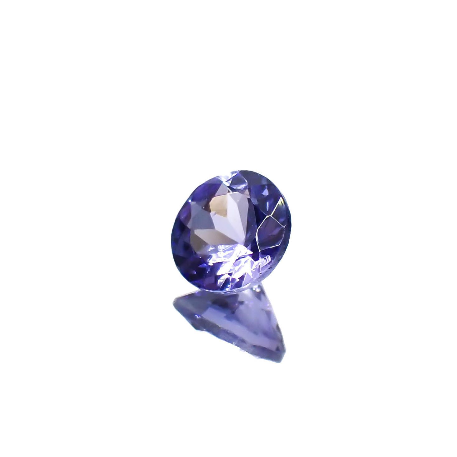 タンザナイト(宝石名タンザナイト)タンザニア産 0.46ct 識別済[230120204]5x4.9mm前後