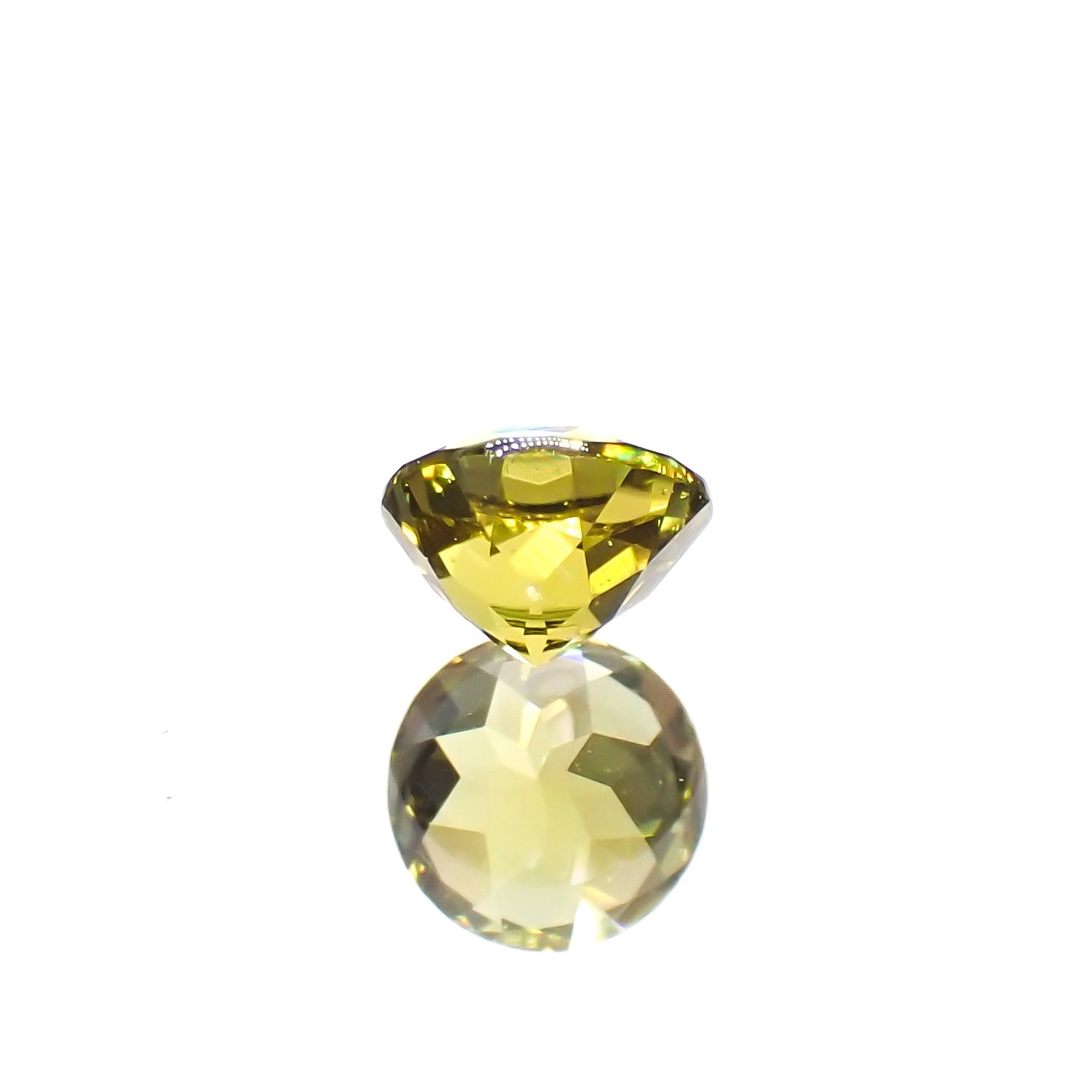カナリートルマリン ザンビア・カナリー鉱山産 0.25ct[230823154]3.9x3.9mm前後