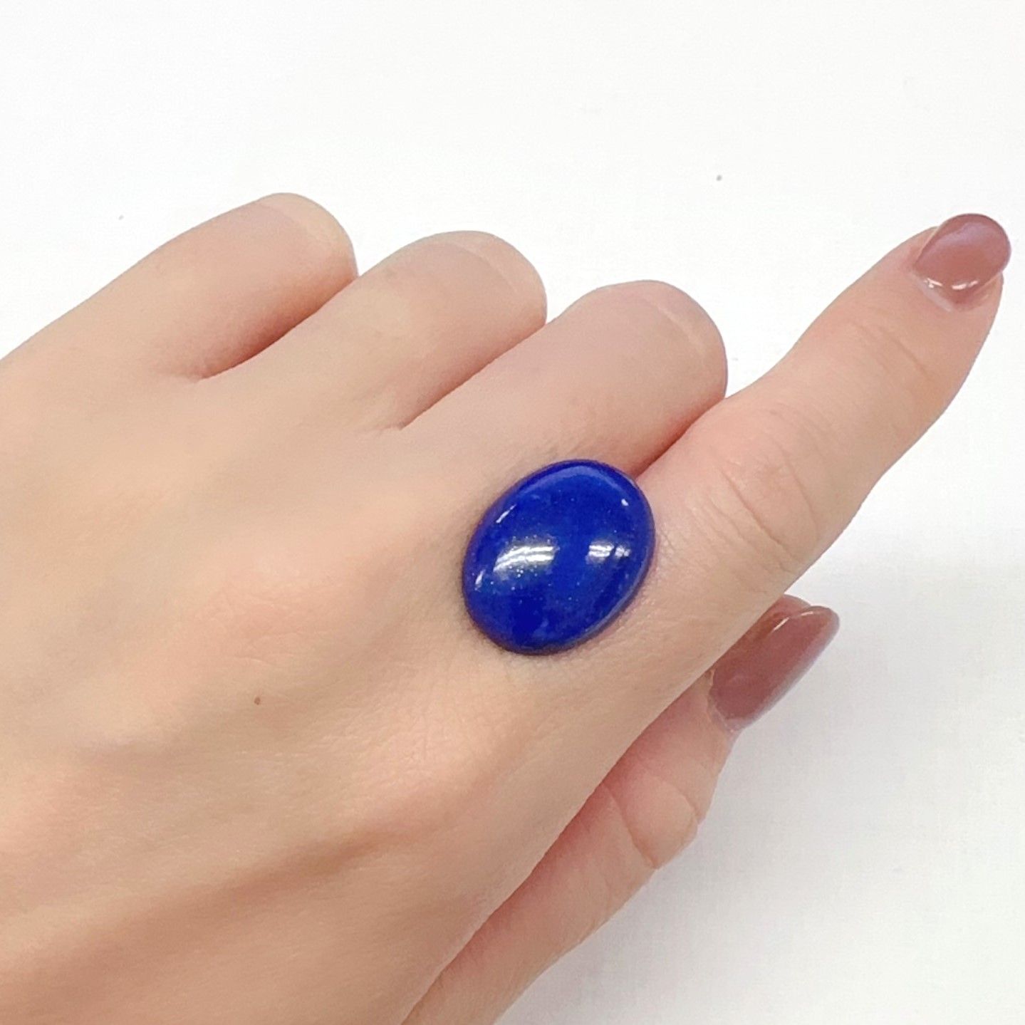 ラピスラズリ アフガニスタン産 12.48ct[231224479]20x15.1mm前後