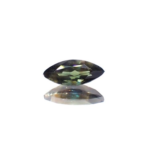 ゴールドシーンサファイア 非加熱(宝石名シーン・サファイア)ケニア産 0.67ct 識別済[231023909]8.2x3.4mm前後