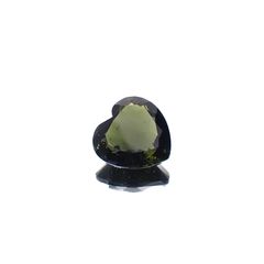 モルダバイト(宝石名モルダバイト)発見地：旧チェコスロバキア 7.43ct 識別済[231224835]13.9x13.9mm前後