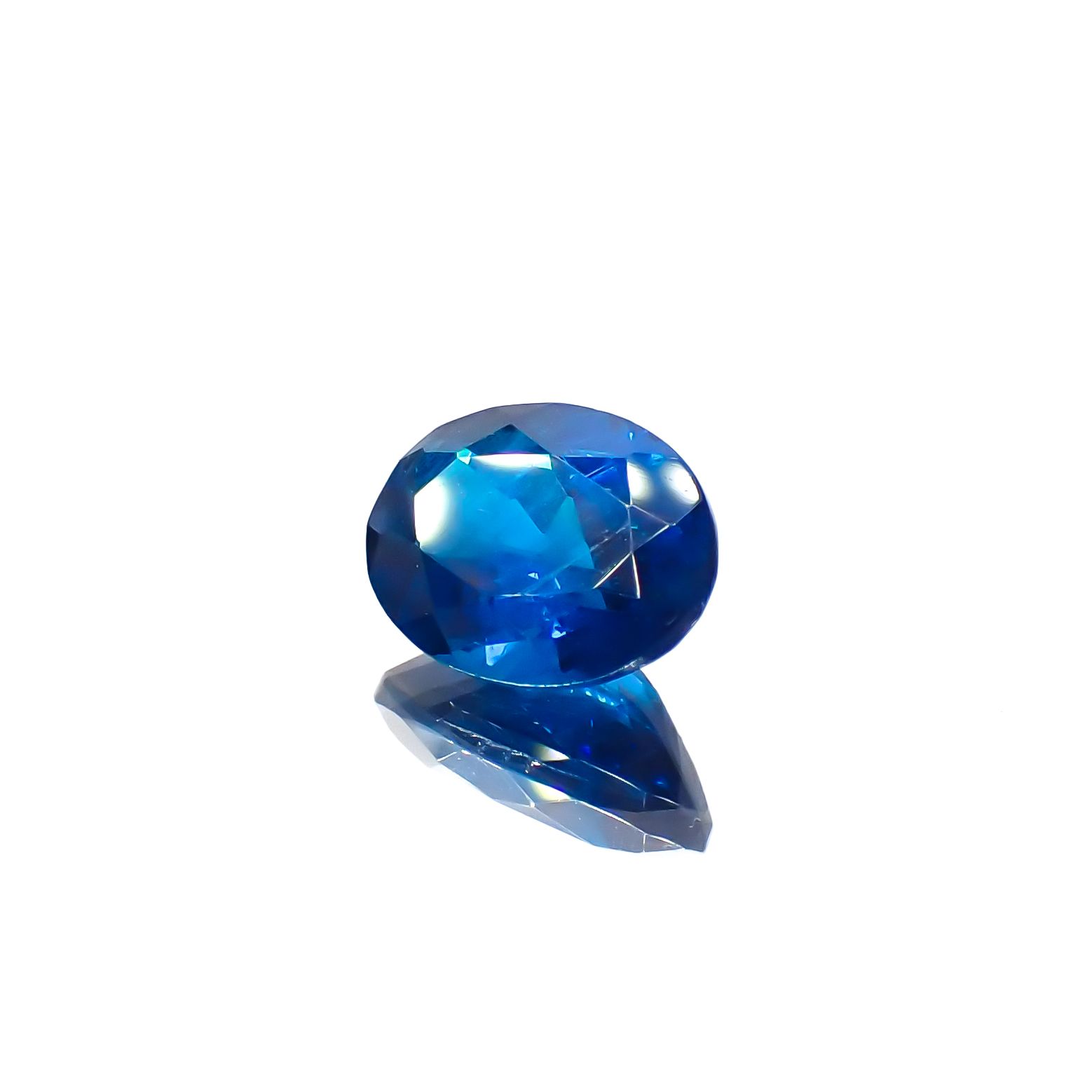 ディープブルーアパタイト  マダガスカル産 1.19ct[230421655]7.9x5.9mm前後