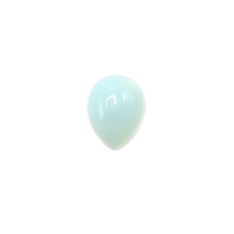 ブルーオパール(宝石名ブルー・コモン・オパール)ペルー産 3.251ct ソ付(彩珠)[231023988]12.5x9.6mm前後