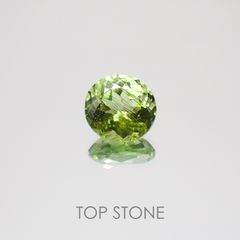 ルドウィジャイトインペリドット  パキスタン産 ルース 3.36ct[20128795]9.5×9mm前後