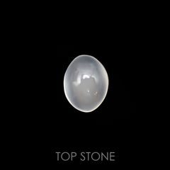 ムーンストーンキャッツアイ(宝石名ムーンストーン・キャッツアイ) インド産 1.33ct 識別済[210611340]7.8×6.1mm前後
