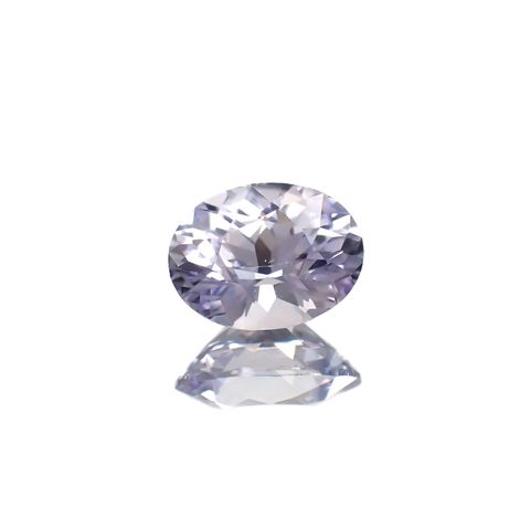 ラベンダーサファイア(宝石名サファイア)スリランカ/マダガスカル産 0.63ct 識別済[250817481]5.9x4.6mm前後