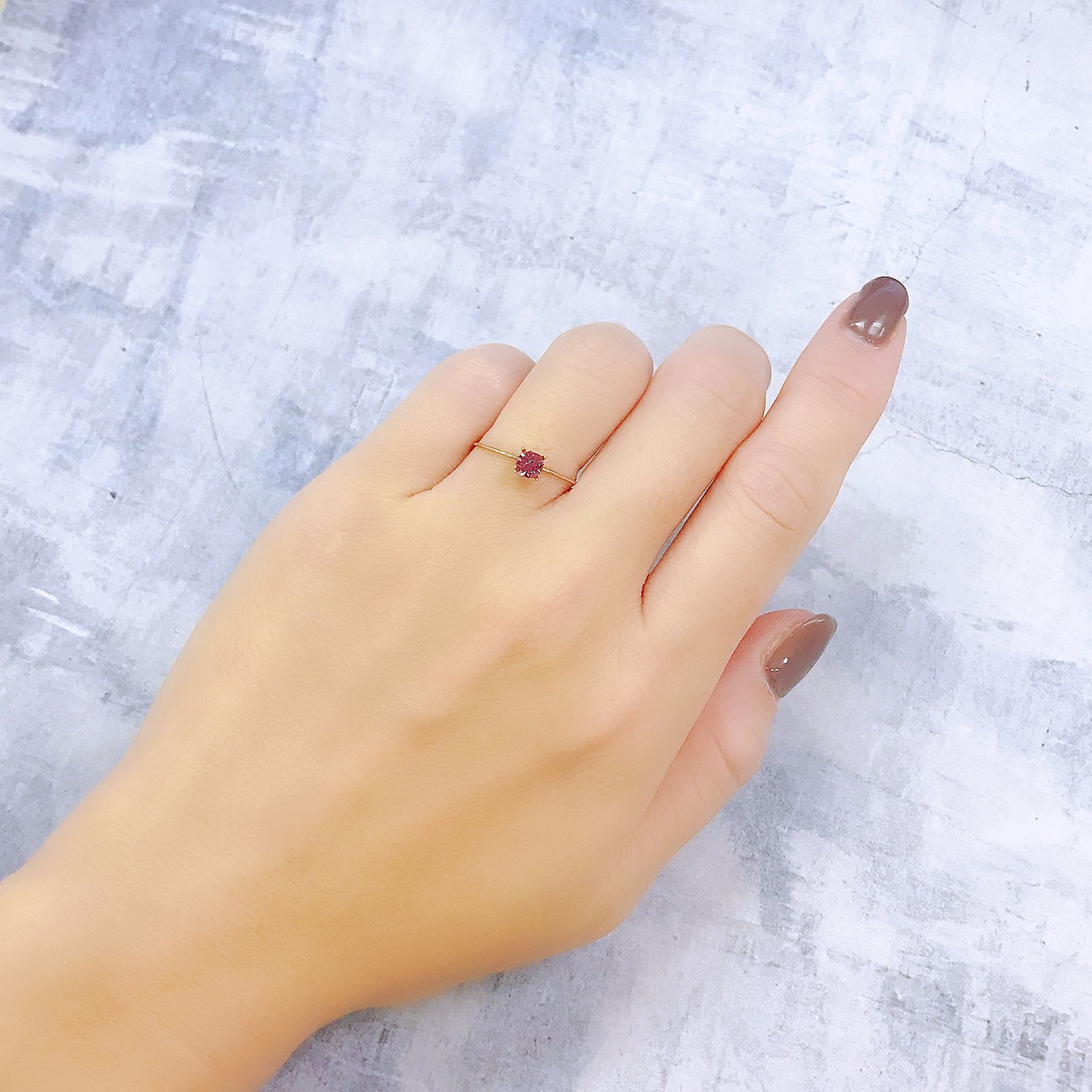 ◇オクタゴンカット◇カラーシフトマラヤガーネットSA(宝石名ガーネット)タンザニア産 0.38ct 識別済[220918045]4x3.9mm前後