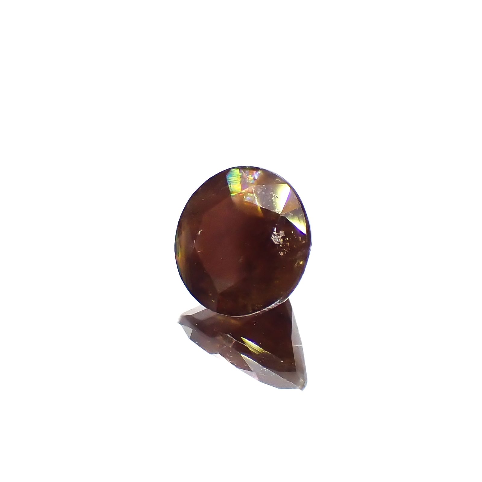 レインボーガーネット 日本・奈良県天川村産 1.81ct[240221953]7.2x7.1mm前後