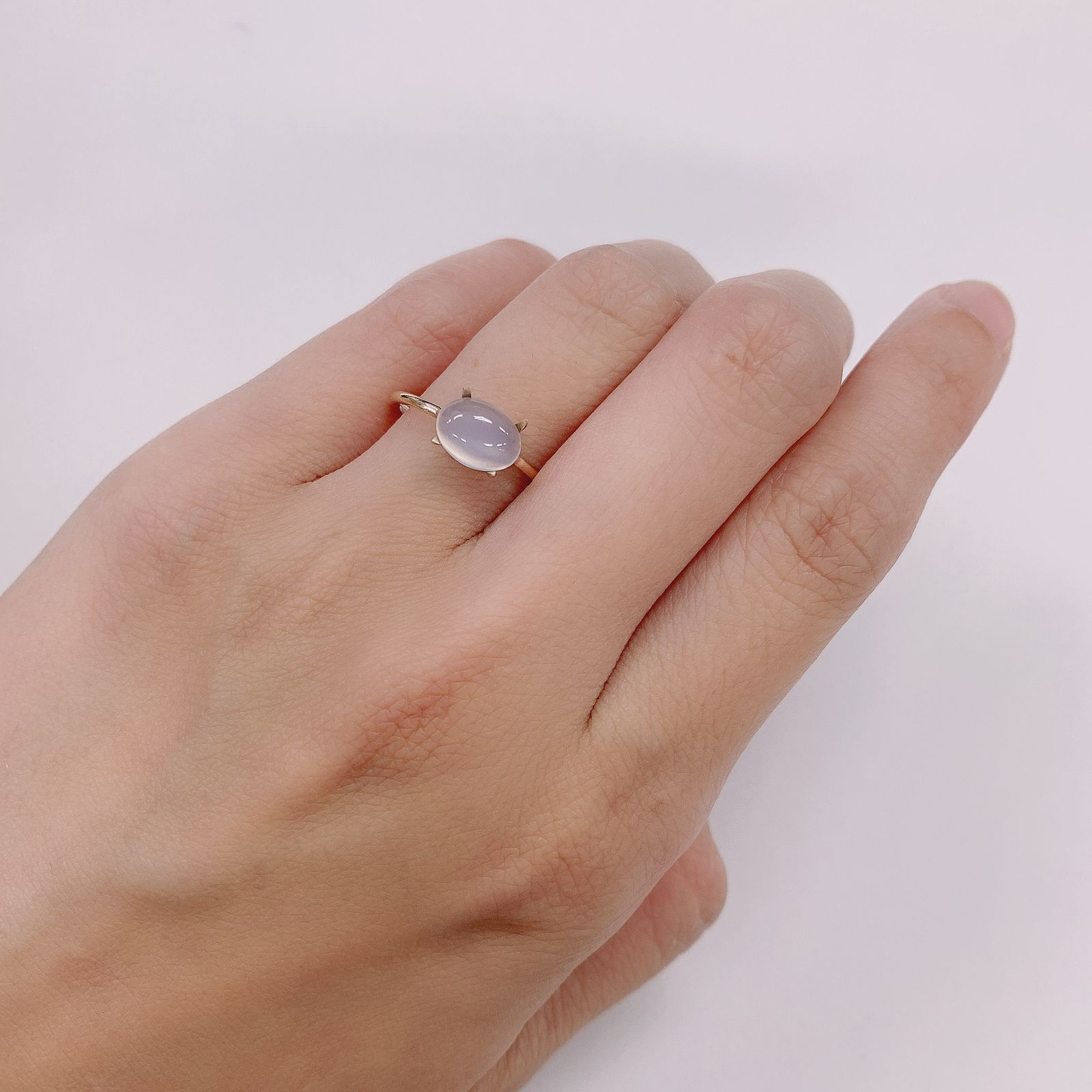 ムーンストーンキャッツアイ(宝石名ムーンストーン・キャッツアイ) インド産 1.20ct 識別済[210812722]8×5.9mm前後