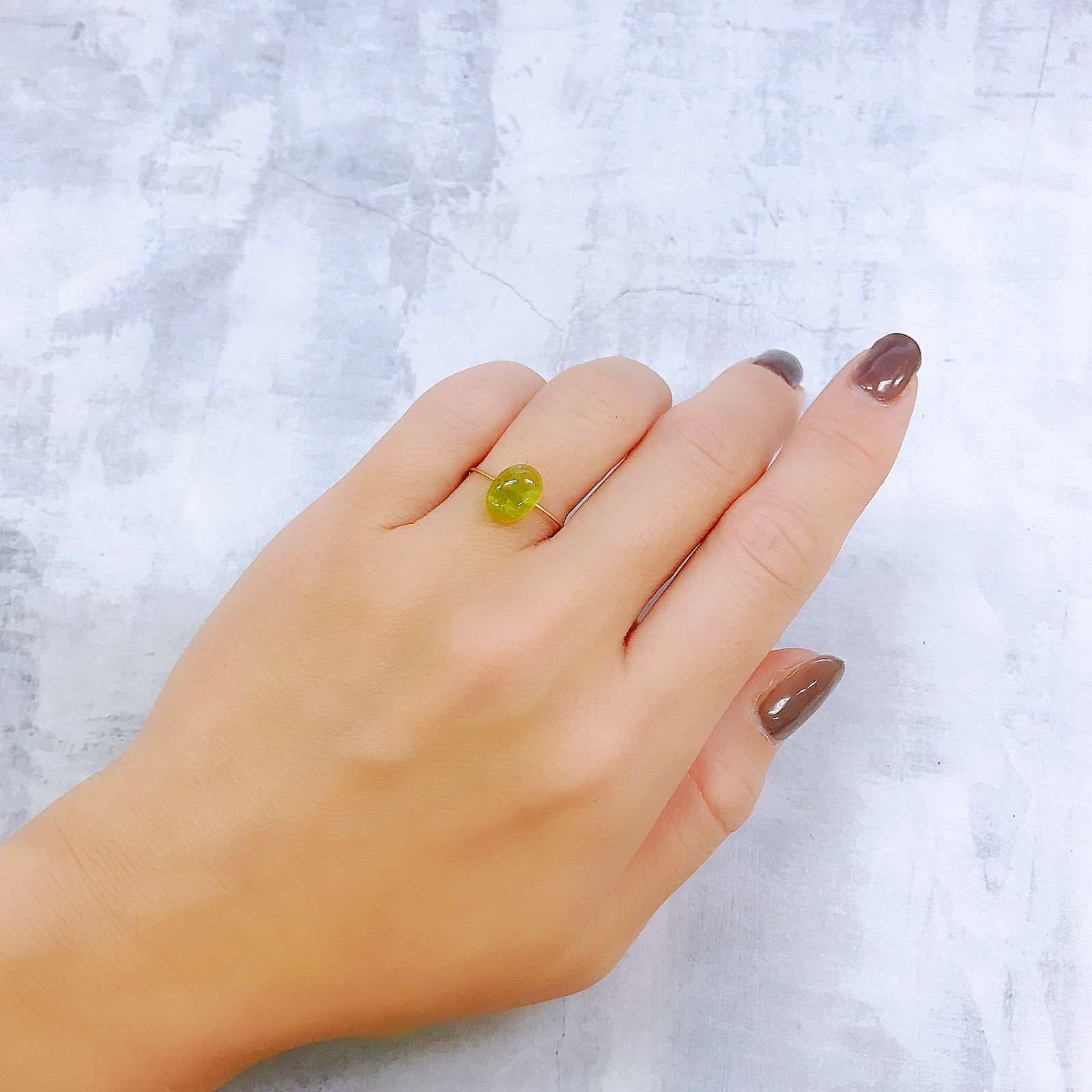 グリーンオパール ブラジル・アマゾン産 1.57ct[220917900]9.4x7mm前後