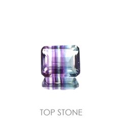 パーティカラーフローライト(宝石名フルオライト)ブラジル産 4.02ct 識別済[220115085]10x8.1mm前後