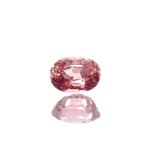 パパラチャサファイア 非加熱(宝石名サファイア/別名パパラチャ・サファイア)スリランカ産 0.27ct GIA鑑付[230521930]4.11x3.04mm前後