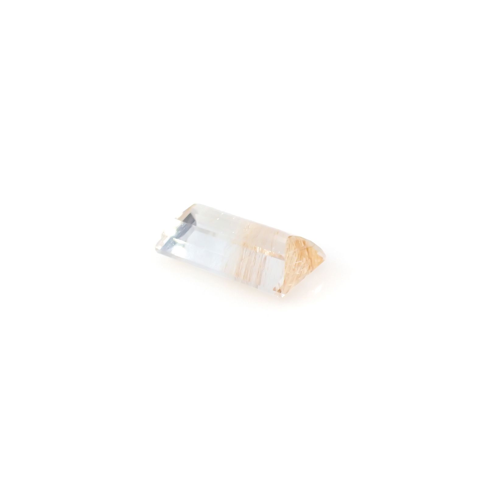 ニードルイントパーズ(チューブイントパーズ) ブラジル・ミナスジェライス州産 18.47ct[240225891]20.5x11.1mm前後