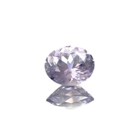 ラベンダーサファイア(宝石名サファイア)スリランカ/マダガスカル産 0.61ct 識別済[250817482]5.8x4.9mm前後