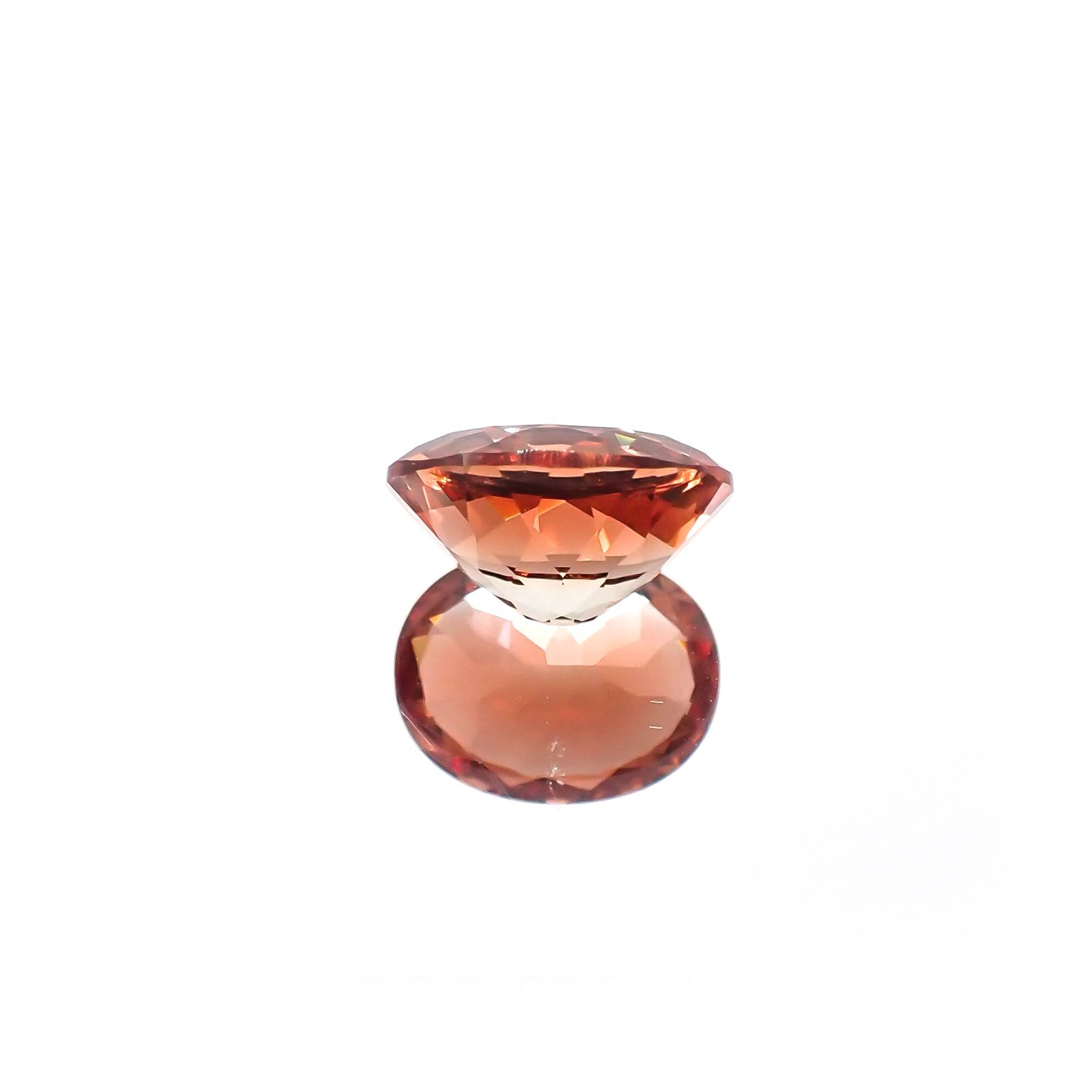 オレゴンサンストーン(宝石名オレンジ・ラブラドライト) アメリカ・オレゴン州産 1.660ct ソ付(彩珠)[250711629]8.9×7.1mm前後