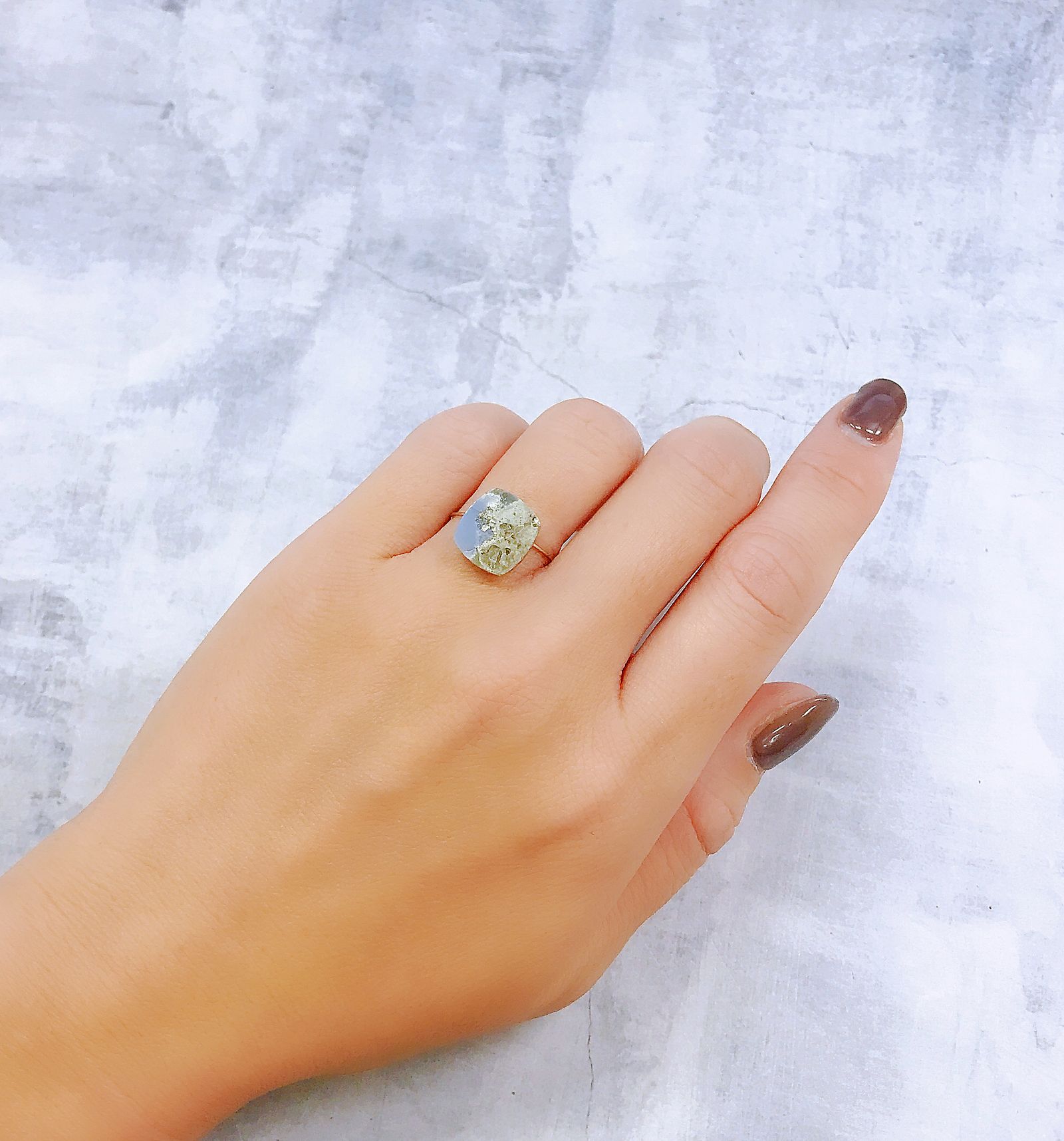 マトリックスブルーオパール アメリカ・オレゴン州産 3.36ct[220917811]11.7x10.9mm前後