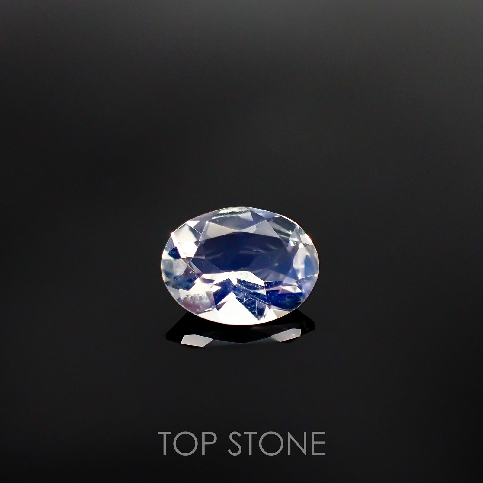 レインボームーンストーン(アンデシンラブラドライト)  インド・ビハール産 ルース 1.27ct[210611283]8.8×6.9mm前後