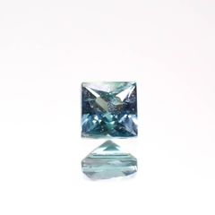 ◇プリンセスカット◇ブルーグリーンコーネルピン タンザニア産 0.080ct[230722851]2.3x2.3mm前後
