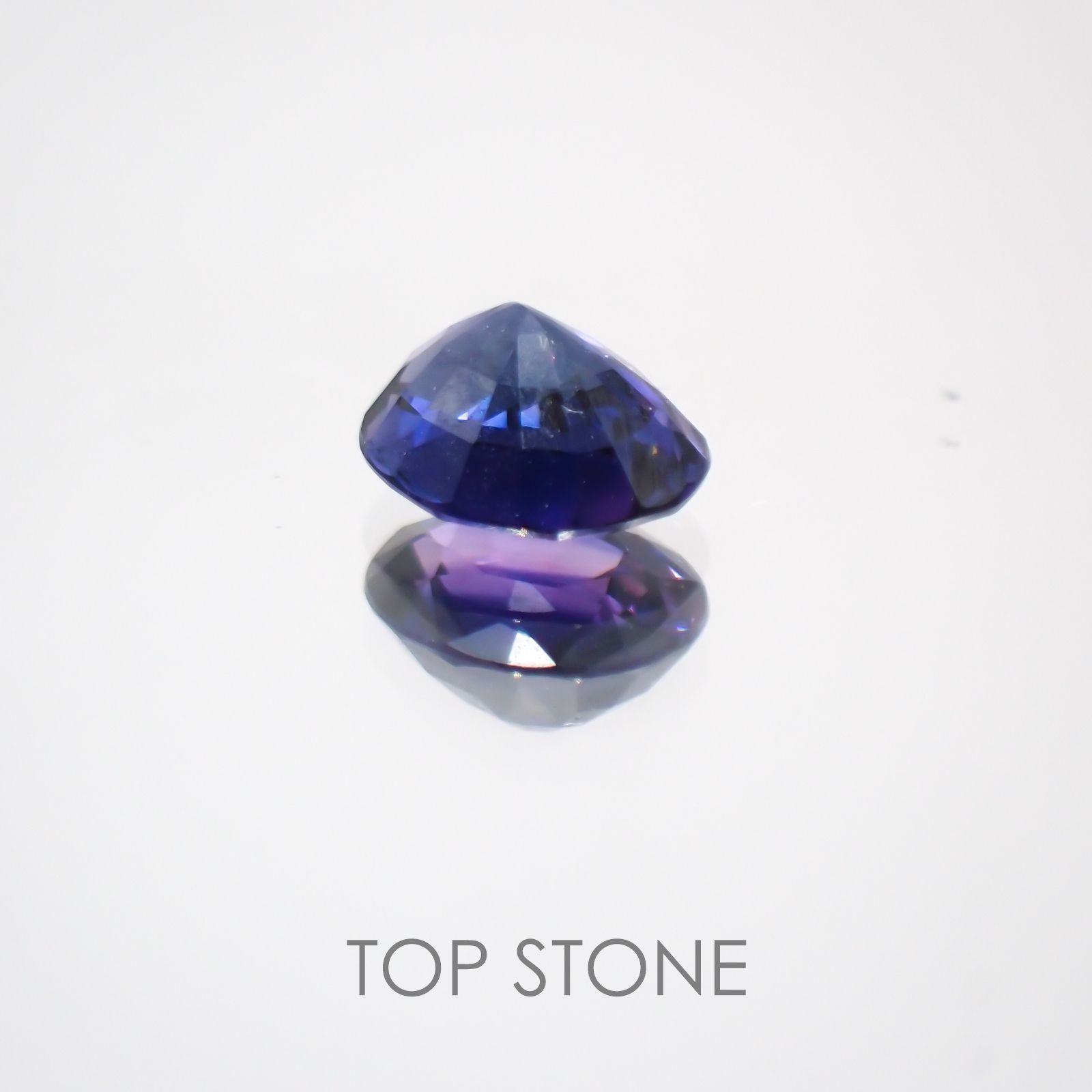 バイカラーサファイア(宝石名バイカラー・サファイア) タンザニア産 0.58ct 識別済[210410594]5.3×4.3mm前後