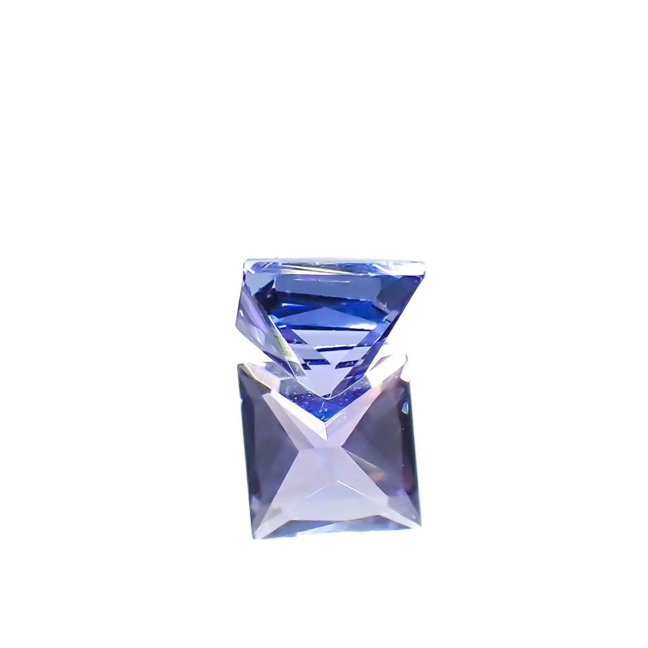 ◇プリンセスカット◇タンザナイト タンザニア産 0.43ct[240427142]4.2x4.1mm前後