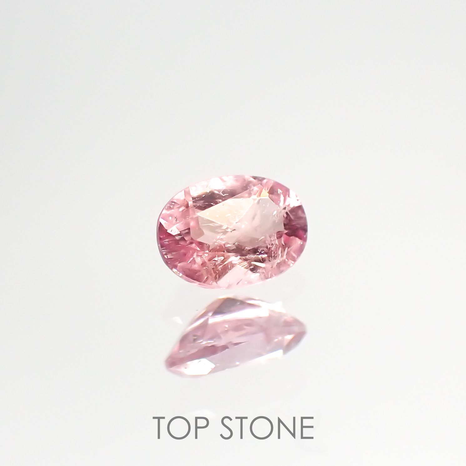 ペツォッタイト(ラズベリル)(宝石名ペツォッタイト) マダガスカル産 0.159ct ソ付(彩珠)[210812613]3.9×2.9mm前後