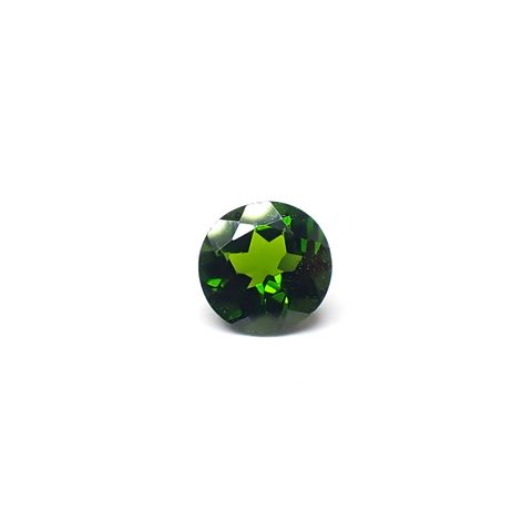 クロムダイオプサイド(宝石名クロム・ダイオプサイド)ロシア産 識別済 0.60ct / 5.1x5.1mm前後 [260432096]