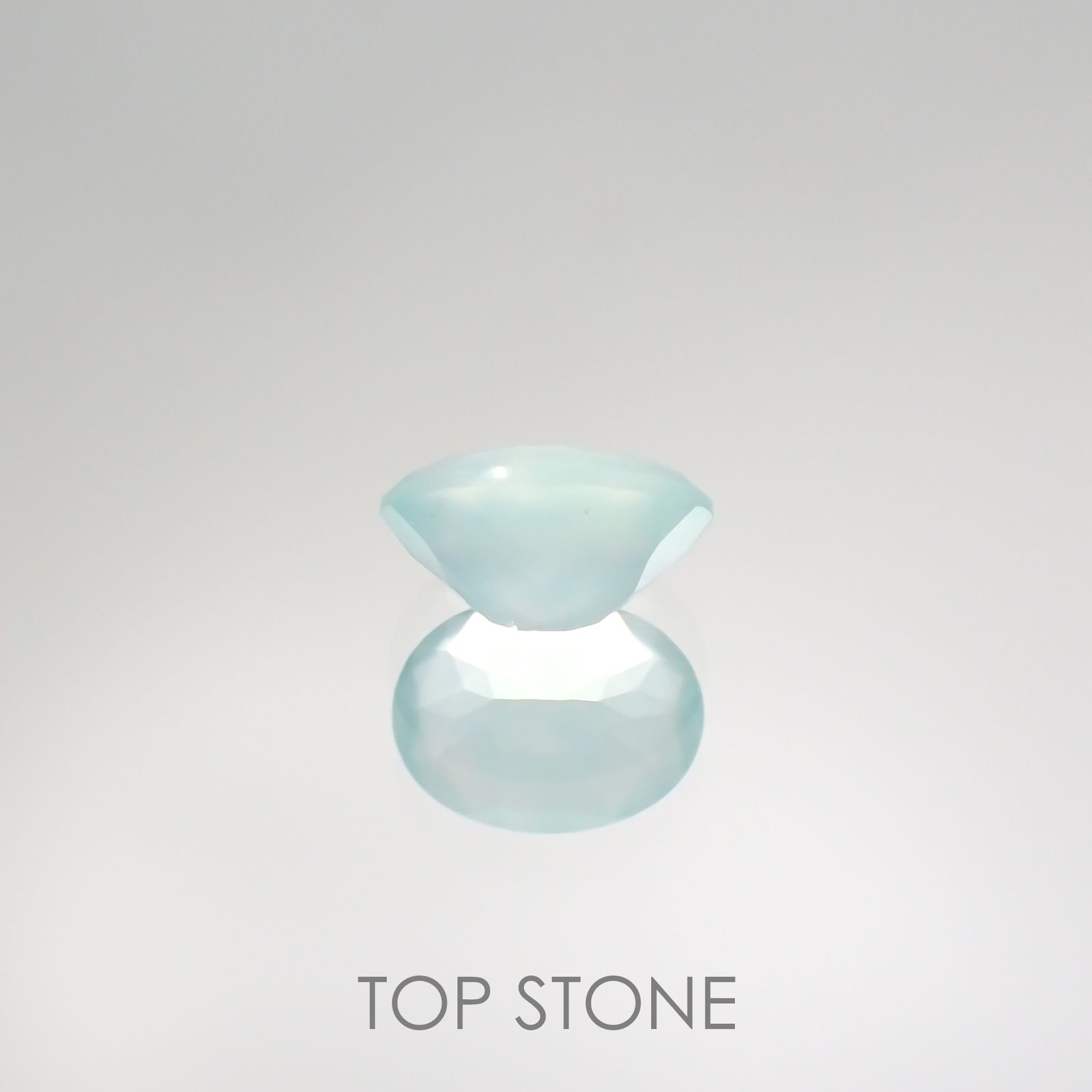 アクアプレーズ(宝石名ブルー グリーン・カルセドニー) 南アフリカ産 1.14ct 識別済[210912341]8.1×6mm前後
