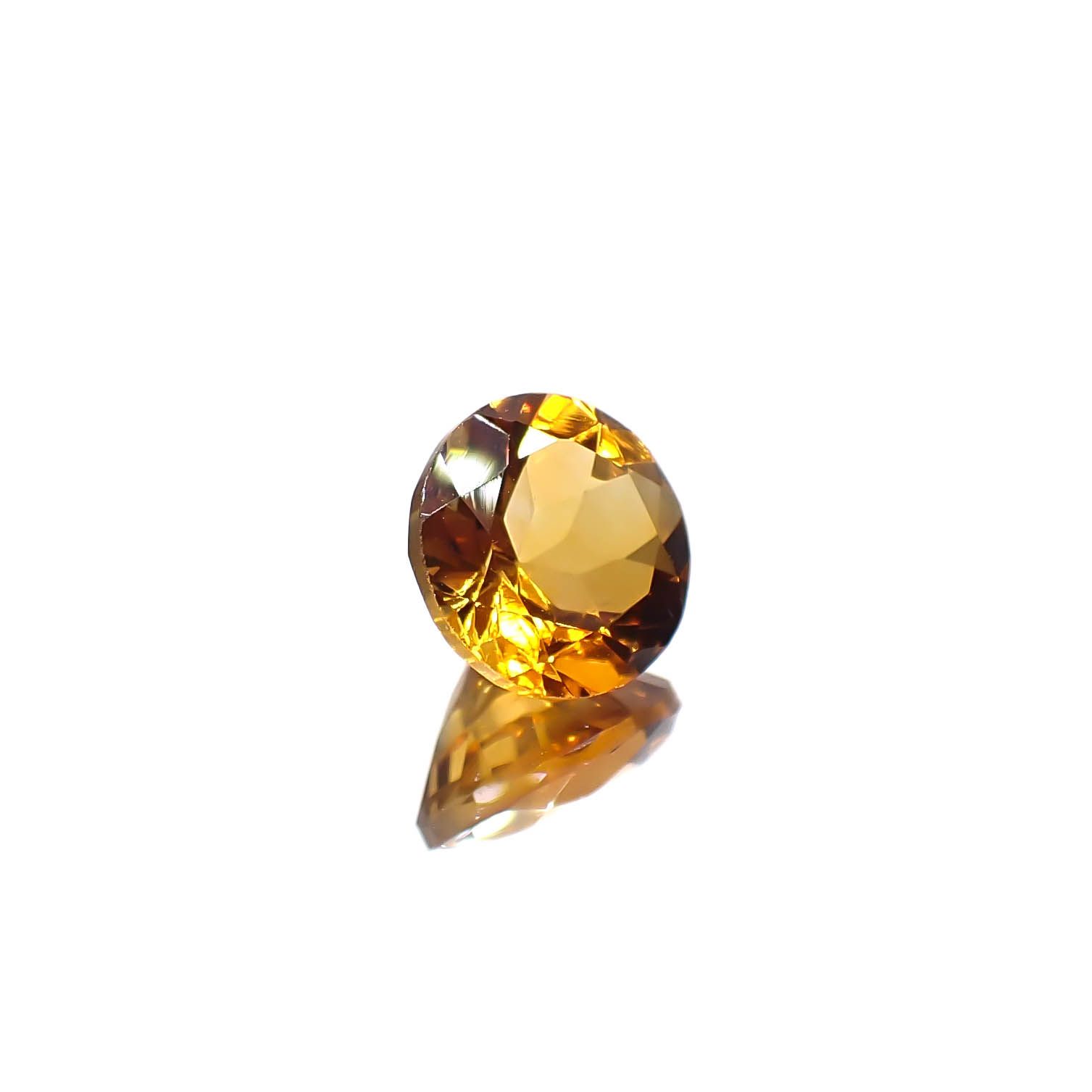 マデイラシトリン ブラジル・ミナスジェライス州産 1.20ct [241029247]7.1x7.1mm前後