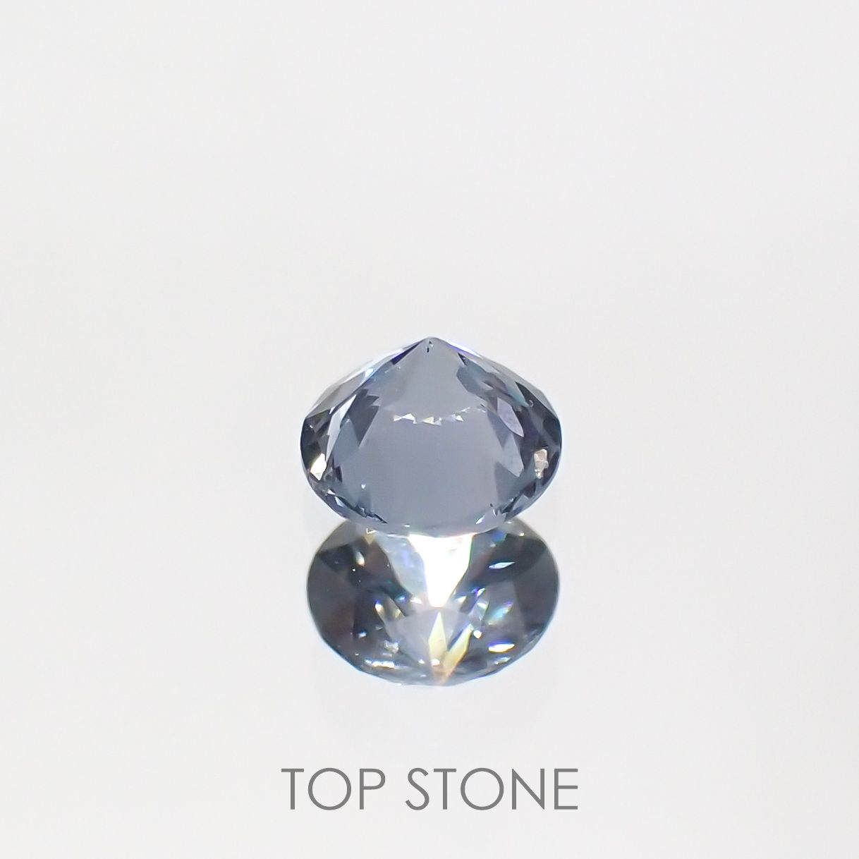 グレイッシュブルースピネル ビルマ産 ルース 0.31ct[210913139]4×4mm前後