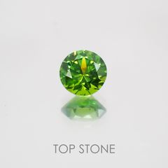 デマントイドガーネット(宝石名デマントイド・ガーネット) ロシア産 0.314ct ソ付(彩珠)[21049774]4×4mm前後