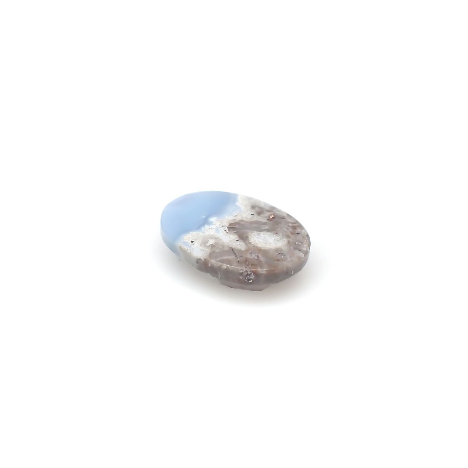 マトリックスブルーオパール アメリカ・オレゴン州産 4.35ct[240125729]13.8x10.1mm前後