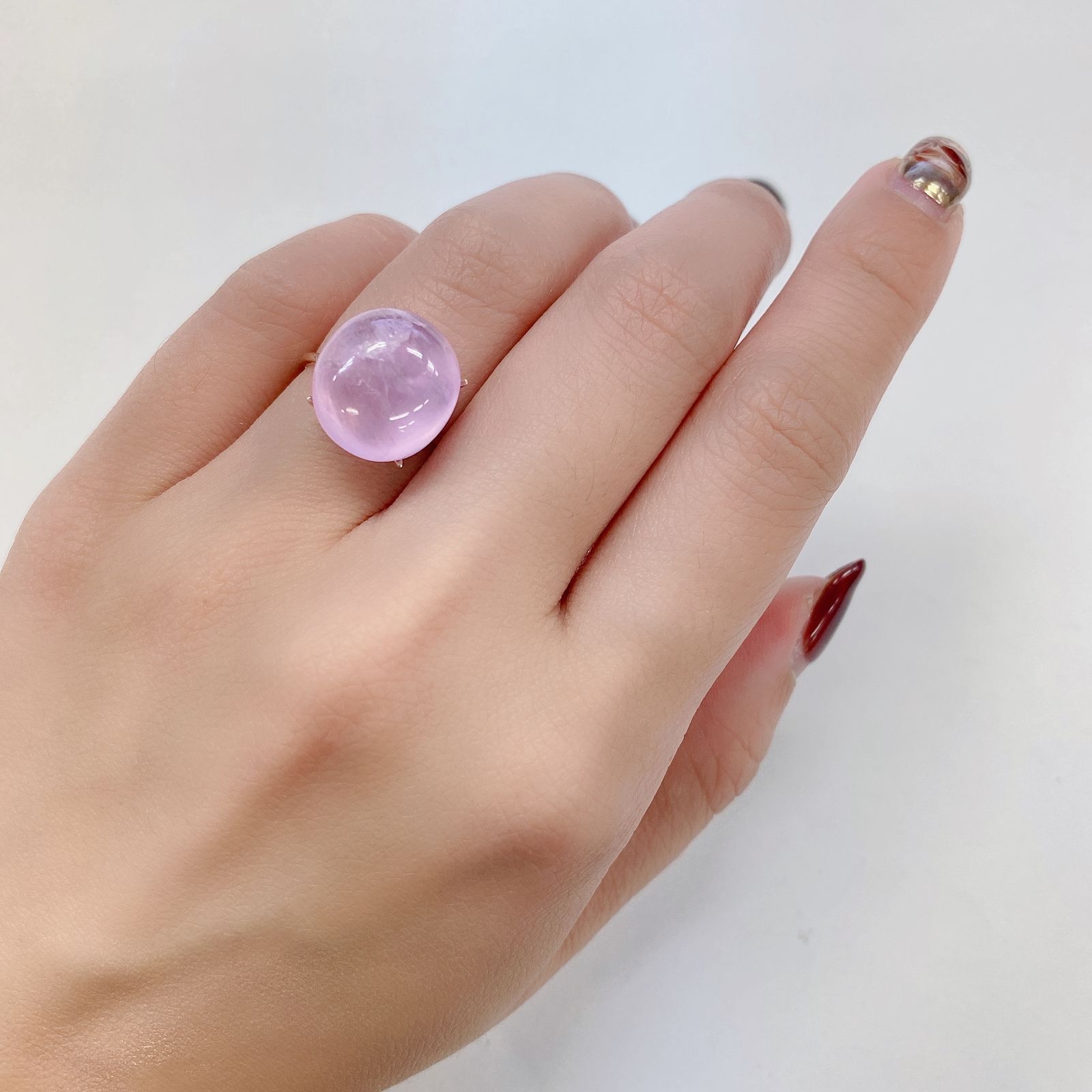コバルトカルサイト原石ハンドメイドシルバー～**桜