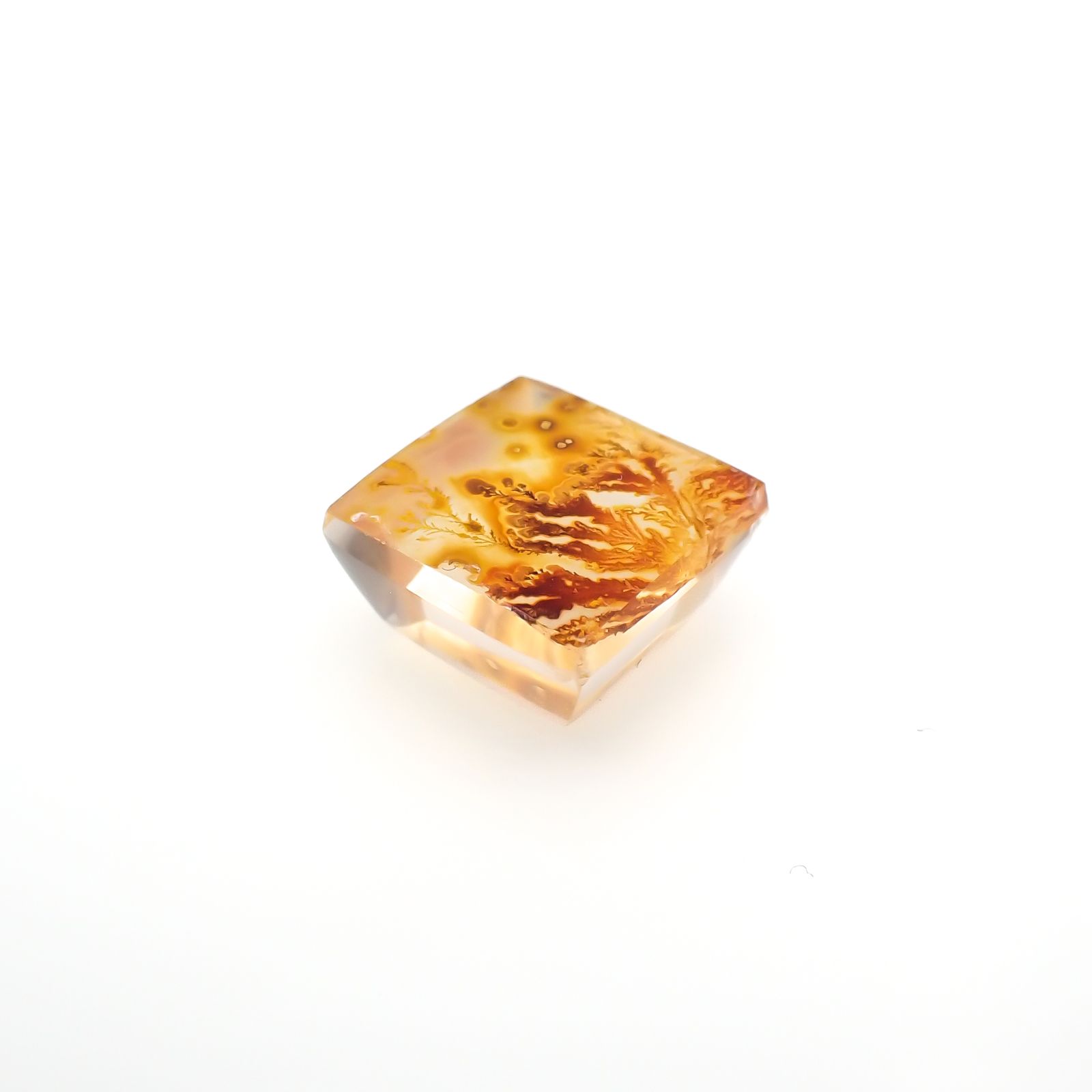 レッドデンドリチッククォーツ ブラジル産 11.14ct[230321125]12.8x12.5mm前後