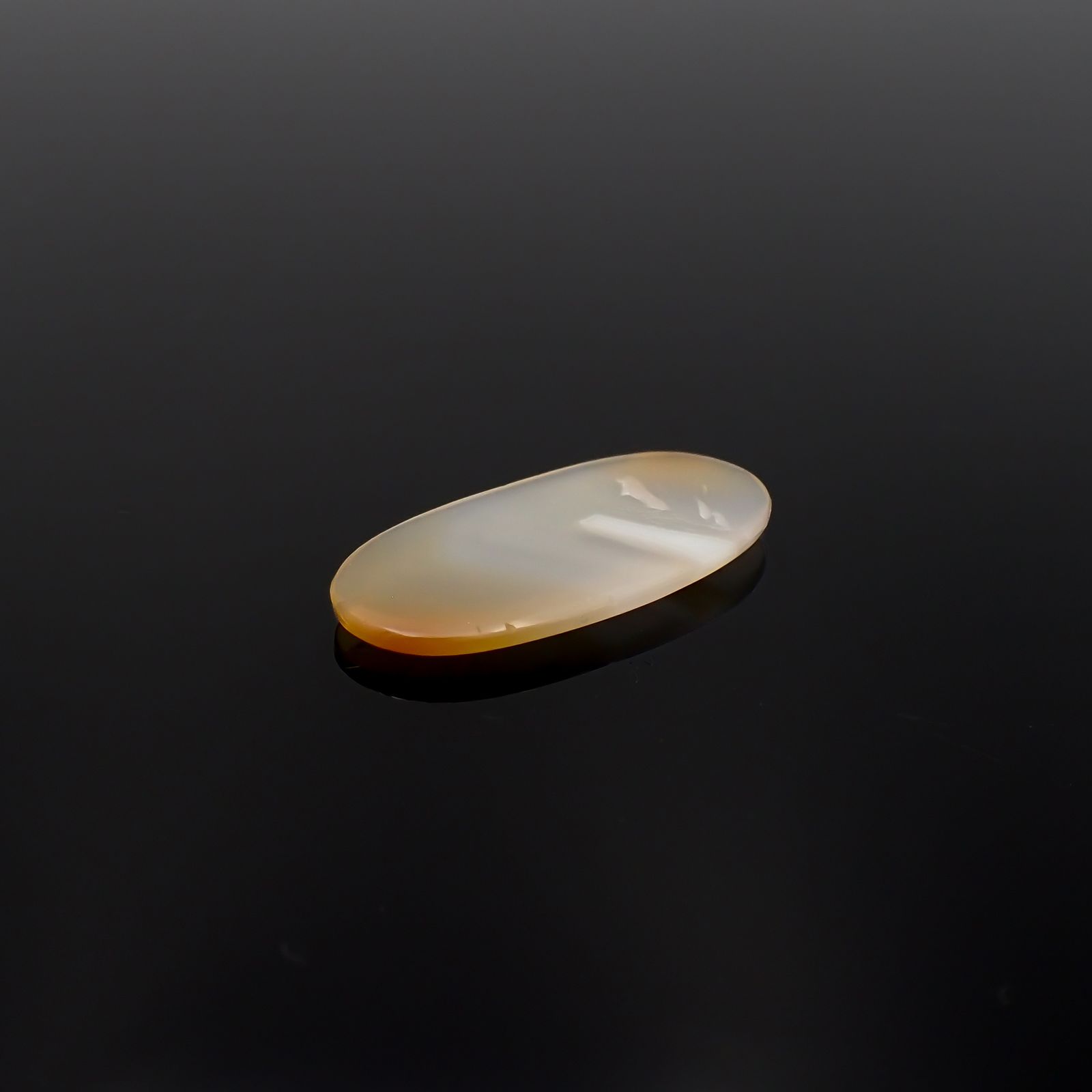 アイリスアゲート スライス インドネシア・スマトラ産 4.51ct[231023658]23.4x11.8mm前後