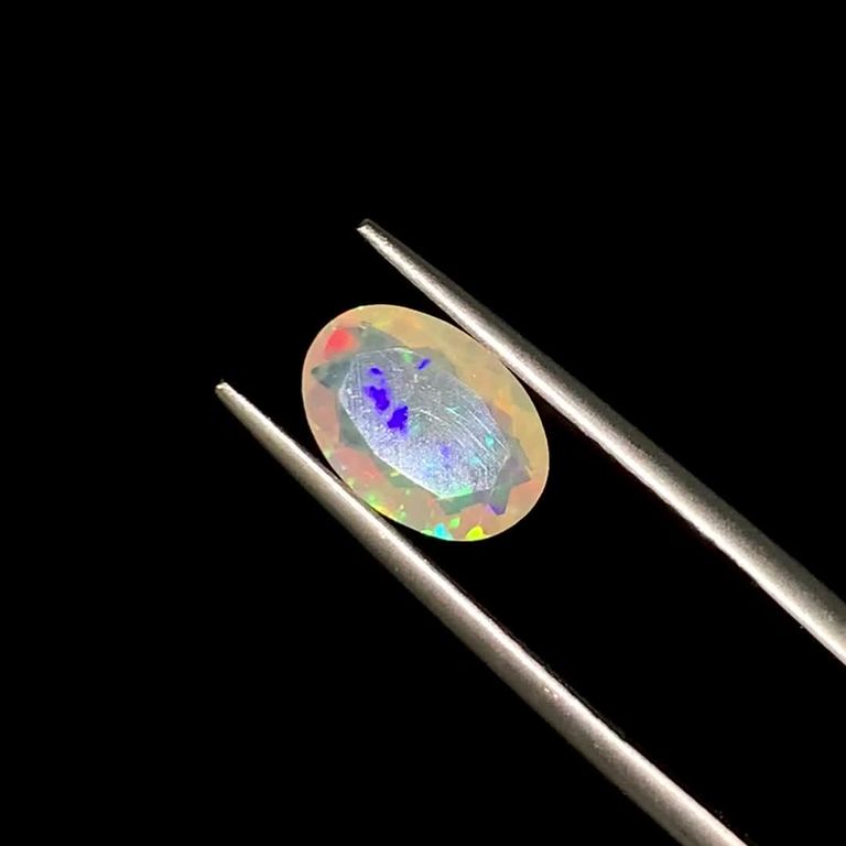 ハニカムオパール(宝石名オパール)エチオピア産 1.14ct 識別済 