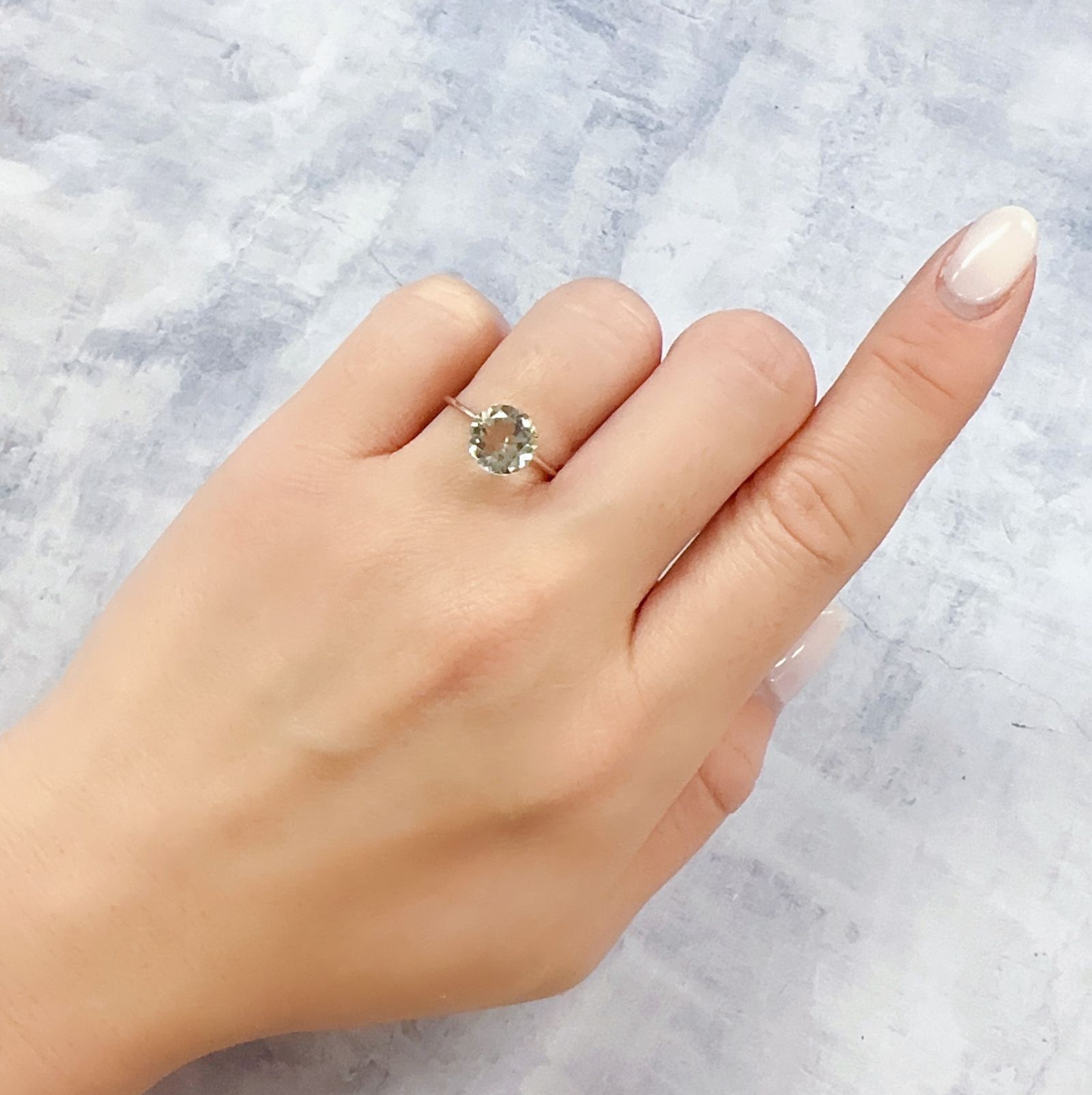 ゴールデンラブラドライト メキシコ産 1.78ct [230220359]8.2x8.2mm前後