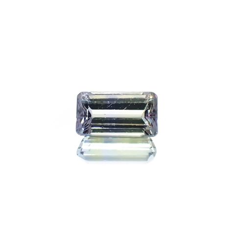 バイカラータンザナイト(宝石名バイカラー・ゾイサイト) タンザニア産 ソ付(彩珠) 0.820ct / 6.7x3.6mm前後 [260311847]