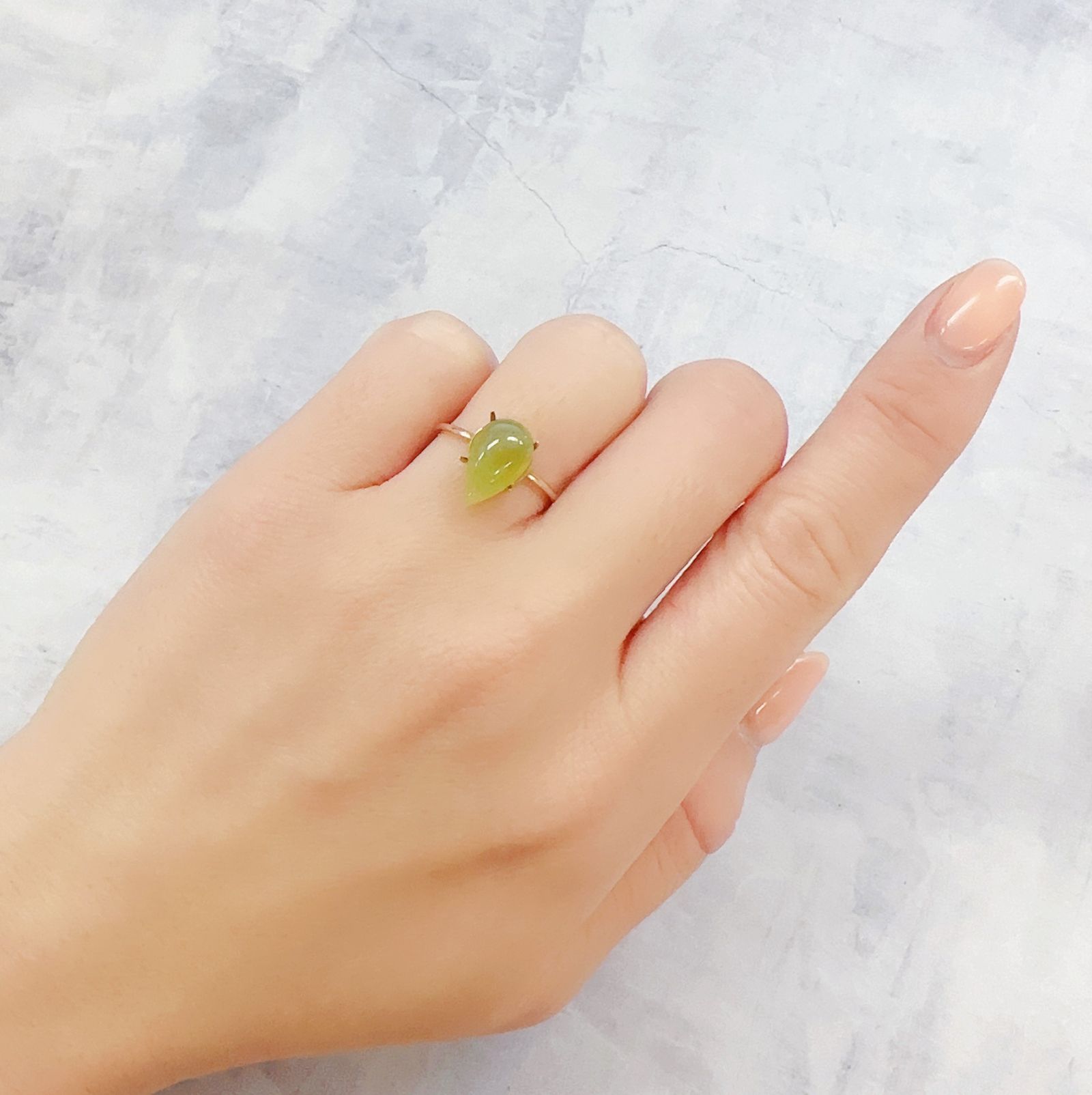 グリーンオパール ブラジル・アマゾン産 2.15ct[230120061]12x7.2mm前後